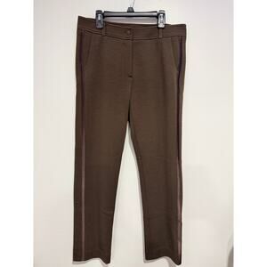 Daks Womens Brown Trousers dress pants slacks Large 32" waist Retail $220